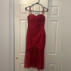 Burgandy red dress!